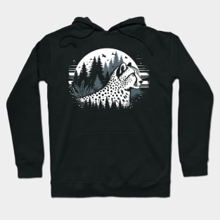 cheetah on forest design Hoodie